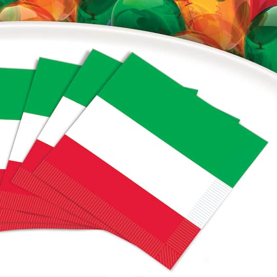 Beistle Red, White & Green Luncheon Napkins, 32ct.